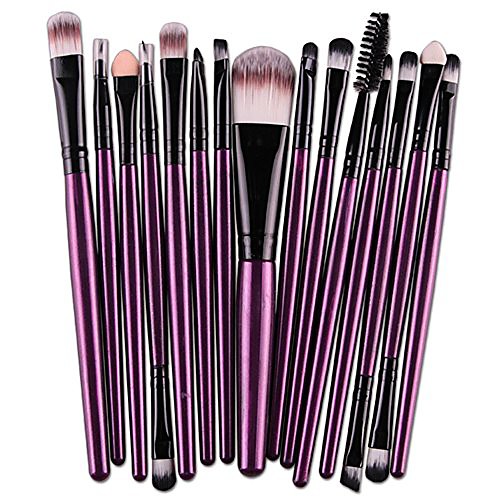 15pcs cosmetic makeup brushes set powder foundation eyeshadow eyeliner lip brushes for beautiful female & #40;purple black& #41;
15pcs cosmetic makeup brushes set powder foundation eyeshadow eyeliner lip brushes for beautiful female & #40;purple black& #41;