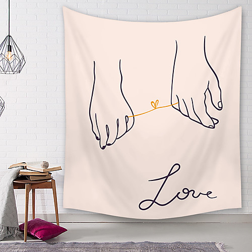 Wall Tapestry Art Decor Blanket Curtain Picnic Tablecloth Hanging Home Bedroom Living Room Dorm Decoration Polyester Rope Tied Love Stick Figure Views
Wall Tapestry Art Decor Blanket Curtain Picnic Tablecloth Hanging Home Bedroom Living Room Dorm Decoration Polyester Rope Tied Love Stick Figure Views