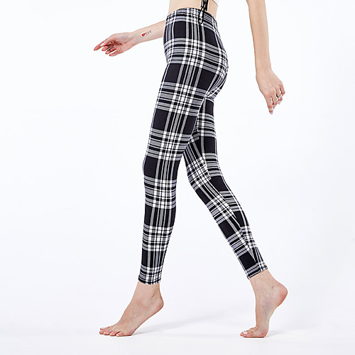 Women's Sporty Yoga Comfort Skinny Daily Leggings Pants Plaid Ankle-Length High Waist White Black Blue
Women's Sporty Yoga Comfort Skinny Daily Leggings Pants Plaid Ankle-Length High Waist White Black Blue