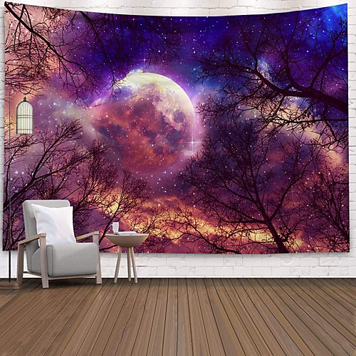Wall Tapestry Art Decor Blanket Curtain Picnic Tablecloth Hanging Home Bedroom Living Room Dorm Decoration Polyester Colorful Sky Moon Night Views
Wall Tapestry Art Decor Blanket Curtain Picnic Tablecloth Hanging Home Bedroom Living Room Dorm Decoration Polyester Colorful Sky Moon Night Views
