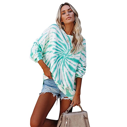 Women's Pullover Sweatshirt Tie Dye Daily Other Prints Basic Casual Hoodies Sweatshirts Black Fuchsia Green
Women's Pullover Sweatshirt Tie Dye Daily Other Prints Basic Casual Hoodies Sweatshirts Black Fuchsia Green