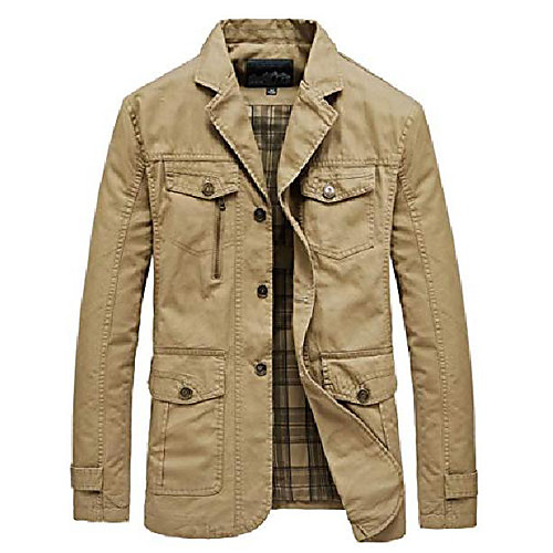 men's casual notched collar jacket lightweight slim fit coat (xx-small, khaki)
men's casual notched collar jacket lightweight slim fit coat (xx-small, khaki)