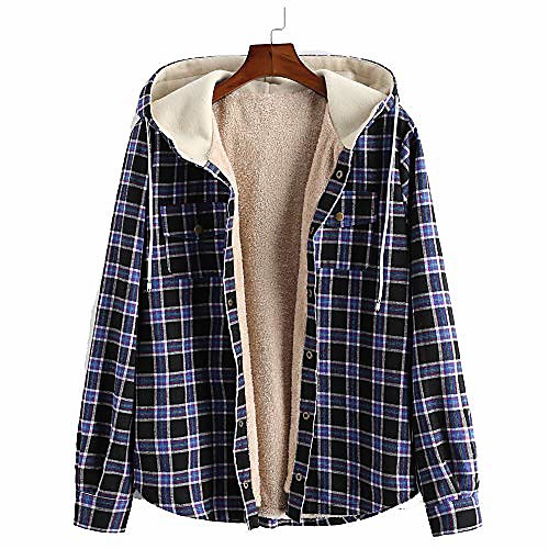 men's casual plaid chest pocket fleece drawstring coat fuzzy hooded jacket (dark red, l)
men's casual plaid chest pocket fleece drawstring coat fuzzy hooded jacket (dark red, l)
