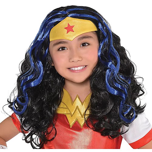 Cosplay Wig Wonder Woman Curly Middle Part Wig Long Natural Black Synthetic Hair Women's Anime Cosplay Highlighted / Balayage Hair Black
Cosplay Wig Wonder Woman Curly Middle Part Wig Long Natural Black Synthetic Hair Women's Anime Cosplay Highlighted / Balayage Hair Black
