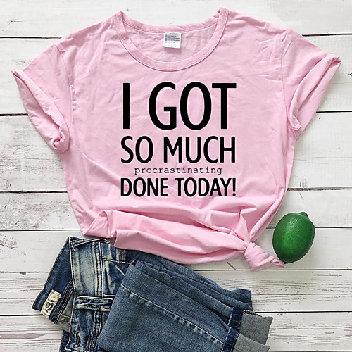 Women's T shirt Graphic Text Letter Print Round Neck Tops 100% Cotton Basic Basic Top White Black Blushing Pink
Women's T shirt Graphic Text Letter Print Round Neck Tops 100% Cotton Basic Basic Top White Black Blushing Pink