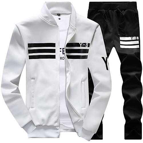 men's casual tracksuit long sleeve running jogging athletic sports set gray m
men's casual tracksuit long sleeve running jogging athletic sports set gray m