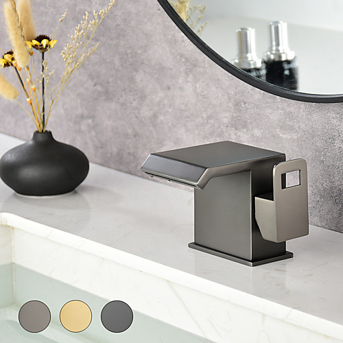 Bathroom Sink Faucet - Waterfall Electroplated Centerset Single Handle One HoleBath Taps
Bathroom Sink Faucet - Waterfall Electroplated Centerset Single Handle One HoleBath Taps