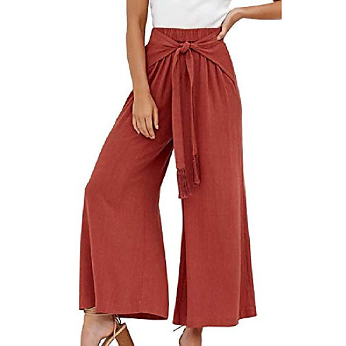 womens cotton trousers soft palazzo wide leg pant high waist casual loose flowy pants tie front 068 orange medium
womens cotton trousers soft palazzo wide leg pant high waist casual loose flowy pants tie front 068 orange medium