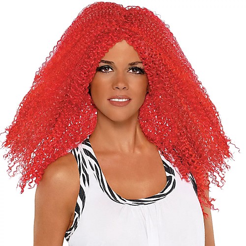 Cosplay Wig Fire Red Curly Curly Afro Middle Part Wig Long Red Synthetic Hair Women's Anime Cosplay Exquisite Red 
Cosplay Wig Fire Red Curly Curly Afro Middle Part Wig Long Red Synthetic Hair Women's Anime Cosplay Exquisite Red