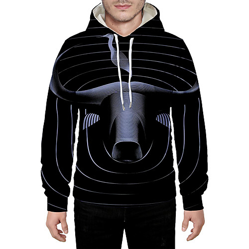 Men's Pullover Hoodie Sweatshirt Graphic 3D Animal Daily 3D Print Basic Hoodies Sweatshirts Black
Men's Pullover Hoodie Sweatshirt Graphic 3D Animal Daily 3D Print Basic Hoodies Sweatshirts Black