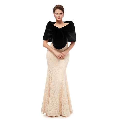 Sleeveless Shawls Faux Fur Wedding / Party / Evening Women's Wrap With Solid
Sleeveless Shawls Faux Fur Wedding / Party / Evening Women's Wrap With Solid