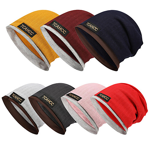 Men's Women's Beanie Hat 1 PCS Winter Outdoor Portable Breathable Warm Soft Skull Cap Beanie Hat Solid Color Cotton Dark Grey Black Yellow for Fishing Climbing Beach
Men's Women's Beanie Hat 1 PCS Winter Outdoor Portable Breathable Warm Soft Skull Cap Beanie Hat Solid Color Cotton Dark Grey Black Yellow for Fishing Climbing Beach