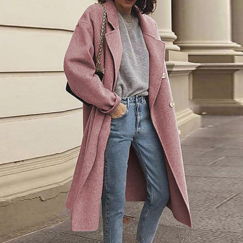 Women's Solid Colored Fall & Winter Trench Coat Long Going out Long Sleeve Cotton Blend Coat Tops Blue
Women's Solid Colored Fall & Winter Trench Coat Long Going out Long Sleeve Cotton Blend Coat Tops Blue