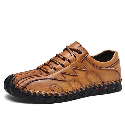 Men's Oxfords Casual British Daily Outdoor Walking Shoes Faux Leather Handmade Non-slipping Shock Absorbing Light Brown Black Khaki Fall Spring
Men's Oxfords Casual British Daily Outdoor Walking Shoes Faux Leather Handmade Non-slipping Shock Absorbing Light Brown Black Khaki Fall Spring