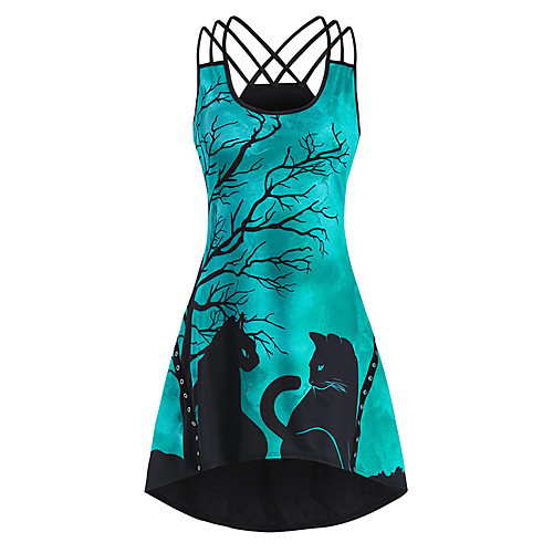 Animal Design Vacation Dress Summer Dress Prom Dress Women's Costume White / Purple / Green Vintage Cosplay Halloween Sleeveless Short / Mini A-Line
Animal Design Vacation Dress Summer Dress Prom Dress Women's Costume White / Purple / Green Vintage Cosplay Halloween Sleeveless Short / Mini A-Line
