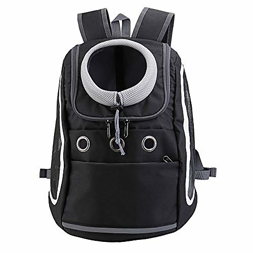 comfortable dog cat carrier backpack, puppy pet front pack with breathable head out design and padded shoulder for hiking outdoor travel(black)
comfortable dog cat carrier backpack, puppy pet front pack with breathable head out design and padded shoulder for hiking outdoor travel(black)