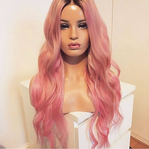 Synthetic Wig Body Wave with Baby Hair Wig Pink Very Long Black / Pink Synthetic Hair 65-68 inch Women's Waterfall Pink
Synthetic Wig Body Wave with Baby Hair Wig Pink Very Long Black / Pink Synthetic Hair 65-68 inch Women's Waterfall Pink