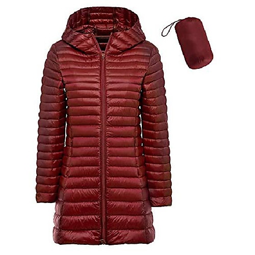 women's packable down coat lightweight plus size puffer jacket hooded slim warm outdoor sports travel parka outerwear (s, long-wine red)
women's packable down coat lightweight plus size puffer jacket hooded slim warm outdoor sports travel parka outerwear (s, long-wine red)