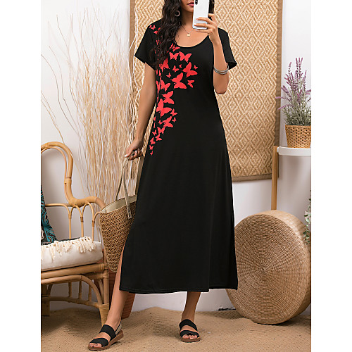 Women's Shift Dress Midi Dress Black Short Sleeve Geometric Print Summer Round Neck Casual 2021 M L XL XXL 3XL
Women's Shift Dress Midi Dress Black Short Sleeve Geometric Print Summer Round Neck Casual 2021 M L XL XXL 3XL