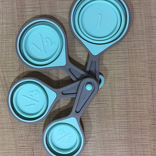 4Pcs/set Measuring Cup Folding Measuring Spoon Set Coffee Sugar Scoop Baking Cooking Kitchen Silicone Measuring Cups Tool
4Pcs/set Measuring Cup Folding Measuring Spoon Set Coffee Sugar Scoop Baking Cooking Kitchen Silicone Measuring Cups Tool