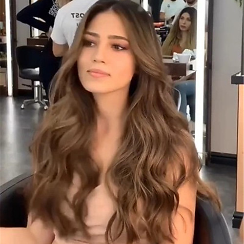 Synthetic Wig Body Wave Middle Part Wig Very Long Brown Synthetic Hair 26 inch Women's Fashionable Design Exquisite Fluffy Brown
Synthetic Wig Body Wave Middle Part Wig Very Long Brown Synthetic Hair 26 inch Women's Fashionable Design Exquisite Fluffy Brown