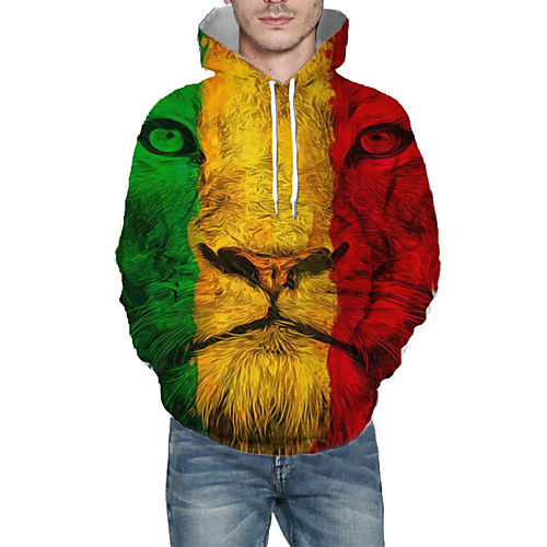 Men's Pullover Hoodie Sweatshirt Graphic Animal Daily 3D Print Basic Hoodies Sweatshirts Rainbow
Men's Pullover Hoodie Sweatshirt Graphic Animal Daily 3D Print Basic Hoodies Sweatshirts Rainbow