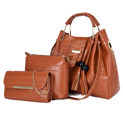 Women's Bags PU Leather Patent Leather Bag Set 3 Pcs Purse Set Buttons Tassel Daily Outdoor Bag Sets 2021 Handbags White Black Blue Red
Women's Bags PU Leather Patent Leather Bag Set 3 Pcs Purse Set Buttons Tassel Daily Outdoor Bag Sets 2021 Handbags White Black Blue Red