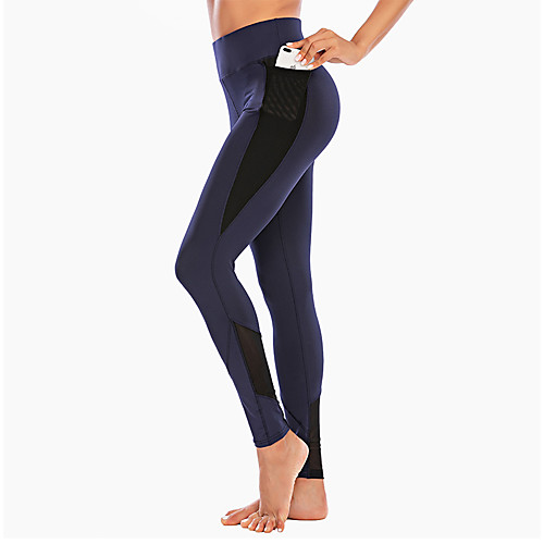 Women's High Waist Yoga Pants Tights Leggings Side Pockets Patchwork Mesh Winter Yoga Fitness Running Tummy Control Butt Lift Breathable Sport Blue Dark Gray Dark Navy / Stretchy / Quick Dry
Women's High Waist Yoga Pants Tights Leggings Side Pockets Patchwork Mesh Winter Yoga Fitness Running Tummy Control Butt Lift Breathable Sport Blue Dark Gray Dark Navy / Stretchy / Quick Dry