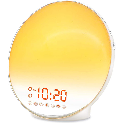 Wake Up Light Sunrise Alarm Clock for Kids Heavy Sleepers Bedroom with Sunrise Simulation Sleep Aid Dual Alarms FM Radio Snooze Nightlight Daylight 7 Colors
Wake Up Light Sunrise Alarm Clock for Kids Heavy Sleepers Bedroom with Sunrise Simulation Sleep Aid Dual Alarms FM Radio Snooze Nightlight Daylight 7 Colors