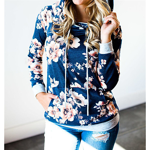 Women's Pullover Hoodie Sweatshirt Graphic Front Pocket Daily Weekend Other Prints Basic Hoodies Sweatshirts White Blue Purple
Women's Pullover Hoodie Sweatshirt Graphic Front Pocket Daily Weekend Other Prints Basic Hoodies Sweatshirts White Blue Purple
