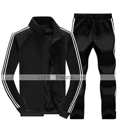Men's 2 Piece Set Zipper Standing Collar Solid Color Sport Athleisure Tracksuit Clothing Suit Long Sleeve Comfortable Everyday Use Casual Daily
Men's 2 Piece Set Zipper Standing Collar Solid Color Sport Athleisure Tracksuit Clothing Suit Long Sleeve Comfortable Everyday Use Casual Daily