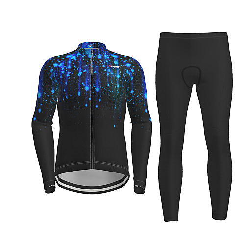 21Grams Men's Long Sleeve Cycling Jersey with Tights Winter Black Galaxy Bike Breathable Quick Dry Moisture Wicking Sports Galaxy Mountain Bike MTB Road Bike Cycling Clothing Apparel / Micro-elastic
21Grams Men's Long Sleeve Cycling Jersey with Tights Winter Black Galaxy Bike Breathable Quick Dry Moisture Wicking Sports Galaxy Mountain Bike MTB Road Bike Cycling Clothing Apparel / Micro-elastic