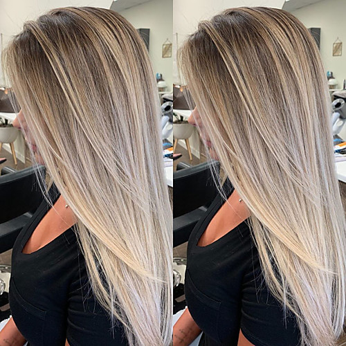 Synthetic Wig Straight Side Part Wig Long Grey Synthetic Hair 26 inch Women's Party Highlighted / Balayage Dark Gray
Synthetic Wig Straight Side Part Wig Long Grey Synthetic Hair 26 inch Women's Party Highlighted / Balayage Dark Gray