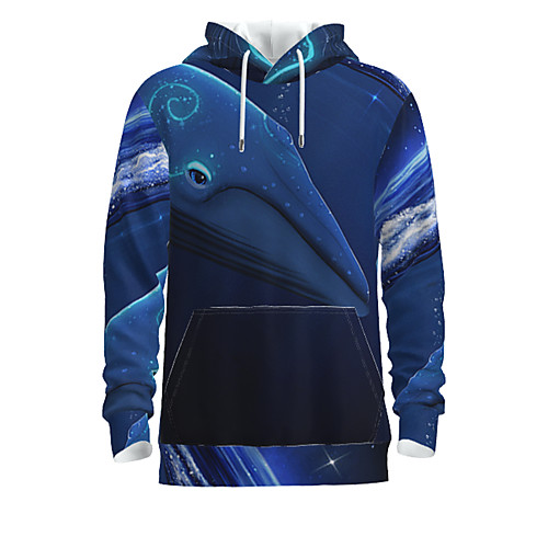 Men's Pullover Hoodie Sweatshirt Graphic Animal Daily 3D Print Basic Hoodies Sweatshirts Blue
Men's Pullover Hoodie Sweatshirt Graphic Animal Daily 3D Print Basic Hoodies Sweatshirts Blue