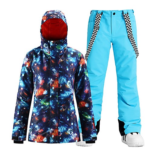 Women's Ski Jacket with Pants Skiing Snowboarding Winter Sports Waterproof Windproof Warm 100% Polyester Clothing Suit Ski Wear
Women's Ski Jacket with Pants Skiing Snowboarding Winter Sports Waterproof Windproof Warm 100% Polyester Clothing Suit Ski Wear