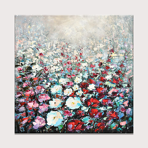 Oil Painting Hand Painted Square Abstract Floral / Botanical Modern Rolled Canvas (No Frame)
Oil Painting Hand Painted Square Abstract Floral / Botanical Modern Rolled Canvas (No Frame)
