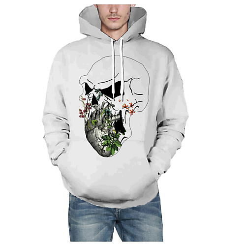 Men's Pullover Hoodie Sweatshirt Graphic Skull Halloween Daily 3D Print Basic Hoodies Sweatshirts White
Men's Pullover Hoodie Sweatshirt Graphic Skull Halloween Daily 3D Print Basic Hoodies Sweatshirts White