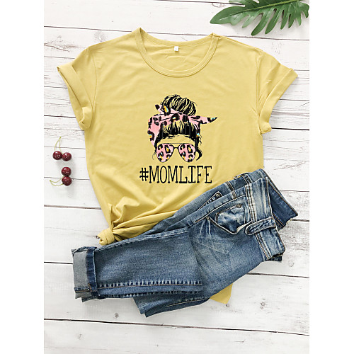 Women's T-shirt Leopard Graphic Prints Cheetah Print Print Round Neck Tops 100% Cotton Basic Basic Top White Purple Red
Women's T-shirt Leopard Graphic Prints Cheetah Print Print Round Neck Tops 100% Cotton Basic Basic Top White Purple Red