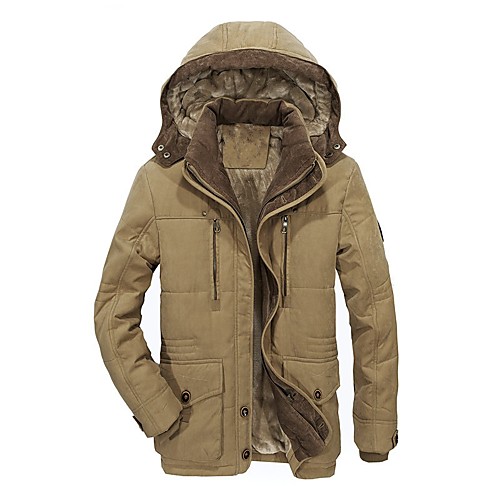 Men's Padded Parka Solid Colored Polyester Khaki / Green / Dusty Blue XXL / 3XL / 4XL
Men's Padded Parka Solid Colored Polyester Khaki / Green / Dusty Blue XXL / 3XL / 4XL