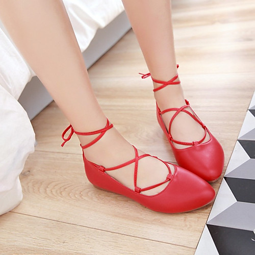Women's Flats Flat Heel Round Toe Casual Daily Solid Colored PU Walking Shoes Black / Red White Black
Women's Flats Flat Heel Round Toe Casual Daily Solid Colored PU Walking Shoes Black / Red White Black