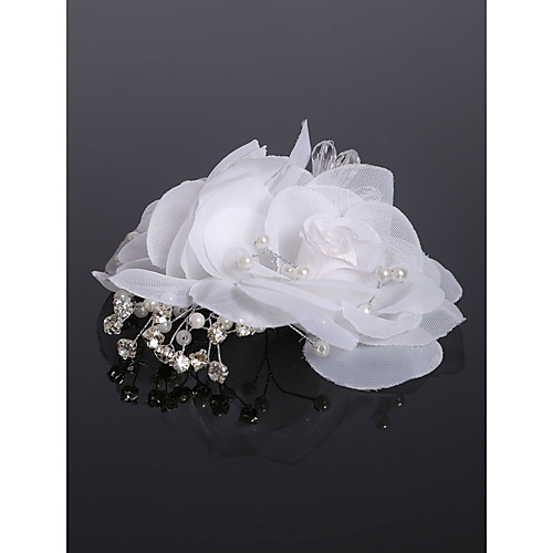 Rhinestone / Fabrics / Alloy Flowers with Rhinestone / Flower 1 Piece Wedding Headpiece
Rhinestone / Fabrics / Alloy Flowers with Rhinestone / Flower 1 Piece Wedding Headpiece