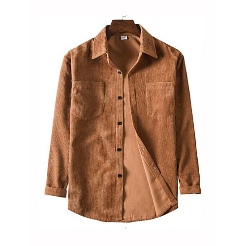 Men's Shirt non-printing Solid Colored Long Sleeve Daily Tops Corduroy Purple Yellow Blushing Pink
Men's Shirt non-printing Solid Colored Long Sleeve Daily Tops Corduroy Purple Yellow Blushing Pink