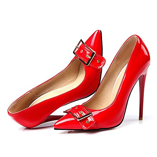 Women's Heels Stiletto Heel Pointed Toe Classic Casual Daily Walking Shoes Patent Leather Button Solid Colored Almond Black Red
Women's Heels Stiletto Heel Pointed Toe Classic Casual Daily Walking Shoes Patent Leather Button Solid Colored Almond Black Red