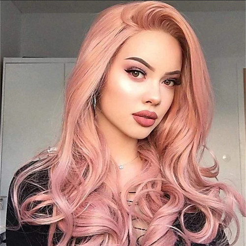 Synthetic Wig Curly Middle Part Wig Medium Length Pink Synthetic Hair 26 inch Women's Party Exquisite Romantic Pink
Synthetic Wig Curly Middle Part Wig Medium Length Pink Synthetic Hair 26 inch Women's Party Exquisite Romantic Pink