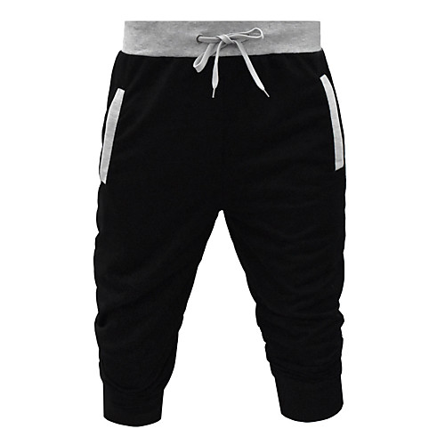 Men's Running Cropped Pants Casual Capris Bottoms Drawstring Beam Foot Zipper Pocket Cotton Fitness Gym Workout Performance Basketball Running Breathable Soft Sweat-wicking Normal Sport Black Dark
Men's Running Cropped Pants Casual Capris Bottoms Drawstring Beam Foot Zipper Pocket Cotton Fitness Gym Workout Performance Basketball Running Breathable Soft Sweat-wicking Normal Sport Black Dark