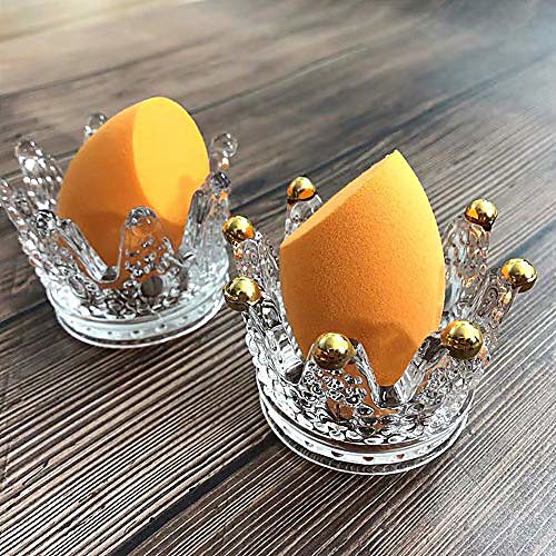 lemonadeus beauty blender holder makeup sponge holder crown glassware stand storage powder puff display stand(2 pack) (2 clear crown)
lemonadeus beauty blender holder makeup sponge holder crown glassware stand storage powder puff display stand(2 pack) (2 clear crown)