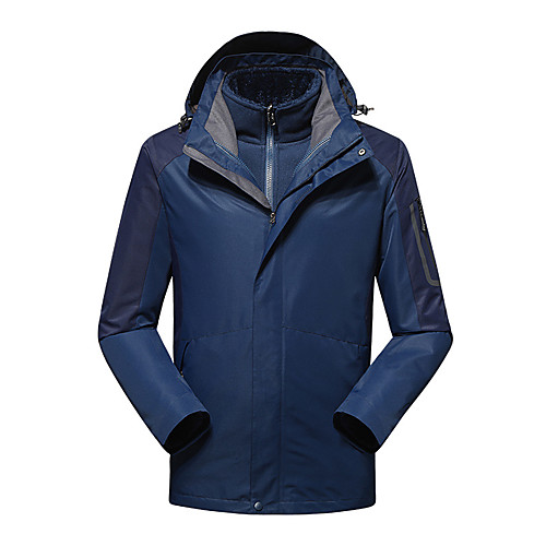 Men's Hiking Jacket Hiking 3-in-1 Jackets Winter Outdoor Patchwork Windproof Fleece Lining Breathable Warm Winter Jacket Hunting Ski / Snowboard Fishing White Red Blue Grey Dark Navy
Men's Hiking Jacket Hiking 3-in-1 Jackets Winter Outdoor Patchwork Windproof Fleece Lining Breathable Warm Winter Jacket Hunting Ski / Snowboard Fishing White Red Blue Grey Dark Navy