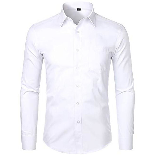 men's long sleeve micro twill dress shirt basic slim fit button up business formal shirts with pocket zysgcl02 white medium
men's long sleeve micro twill dress shirt basic slim fit button up business formal shirts with pocket zysgcl02 white medium
