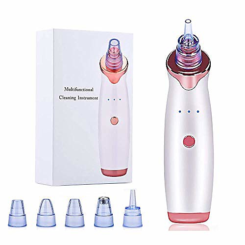 

blackhead remover vacuum - facial pore vacuum extractor electric pore cleaner comedone extractor kit usb rechargeable pore extractor vacuum suction tool
