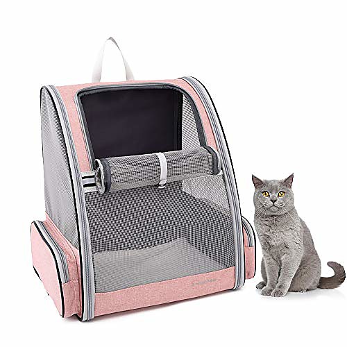 cat backpack carrier,comfortable pet backpack for cat,dog backpack carrier for small dogs for travel hiking (pink)
cat backpack carrier,comfortable pet backpack for cat,dog backpack carrier for small dogs for travel hiking (pink)